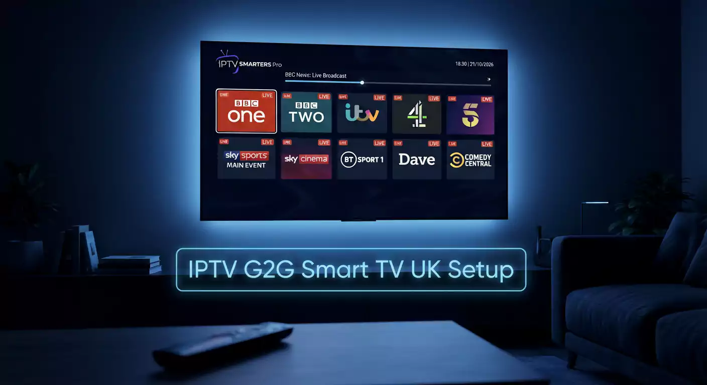 How To Setup IPTV G2G On Smart TV UK | IPTV G2G 4K UK